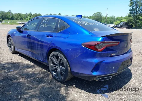 2021 Acura Tlx A-Spec Package из США, поврежденный, VIN 19UUB5F56MA012974